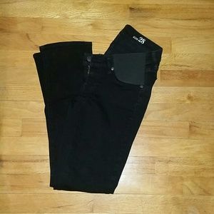 J. Crew Maternity Matchstick Black Jeans
